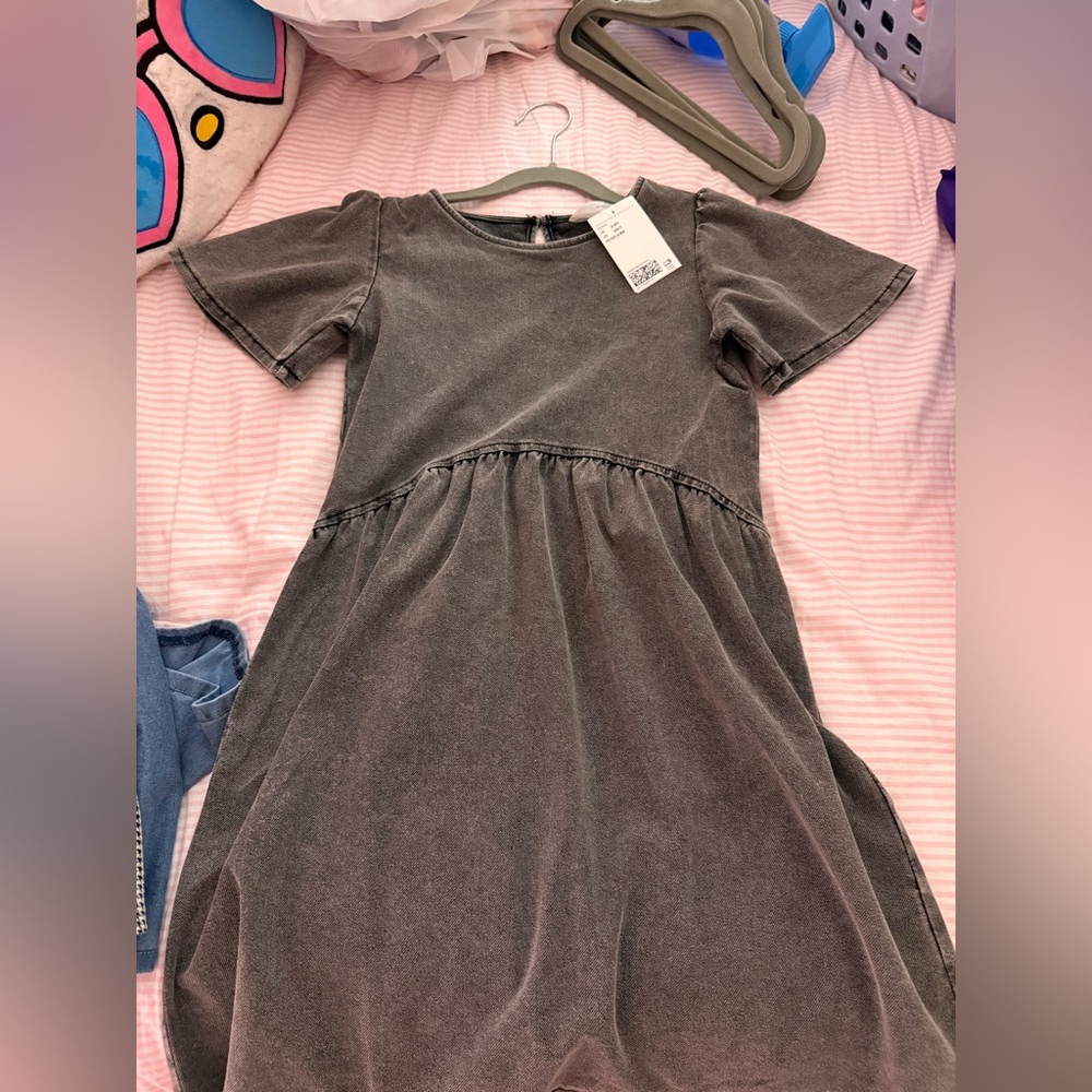 H&M Charcoal Casual Kids Dress